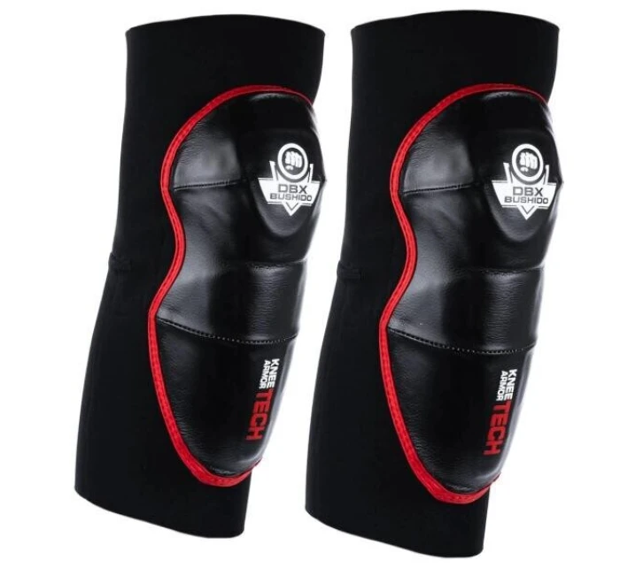 Športové chrániče kolien DBX-EG 0000941372 Čierne s červenou - BUSHIDO