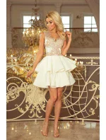 Dámské šaty s krajkovým dekoltem model 5963836 - numoco