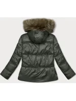 Dámská bunda v army barvě se střihem model 21246844 - S'WEST