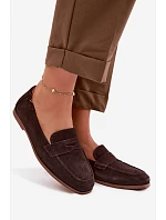 Mokasiny z Přírodního Semiše Vinceza 18122 Čokoládové Mokasiny z Přírodního Semiše Vinceza 18122 Čokoládové