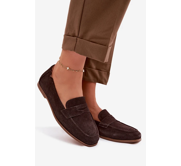 Mokasiny z Přírodního Semiše Vinceza 18122 Čokoládové Mokasiny z Přírodního Semiše Vinceza 18122 Čokoládové