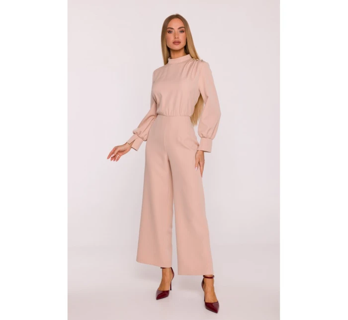 M879 Kombinéza so stojacím golierom - béžová