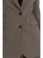 Blejzr s khaki barva model 21319159 - STYLOVE Blejzr s khaki barva model 21319159 - STYLOVE