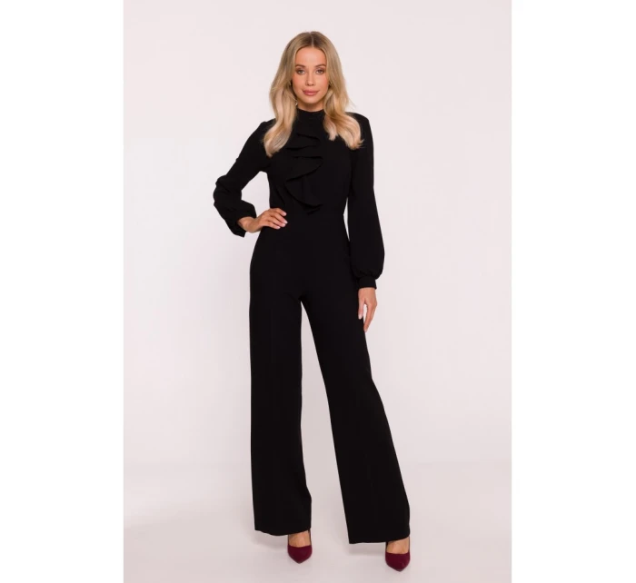 S420 Kombinéza s volánom - čierna