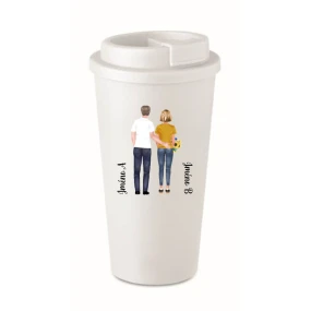 Personalizovaný cestovní termohrnek s párem 