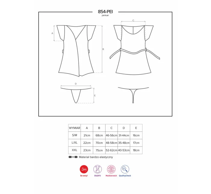 Okouzlující župan model 20958379 - Obsessive Okouzlující župan model 20958379 - Obsessive