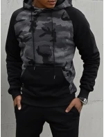 Pánska tmavosivá mikina FashionStreet BX5486