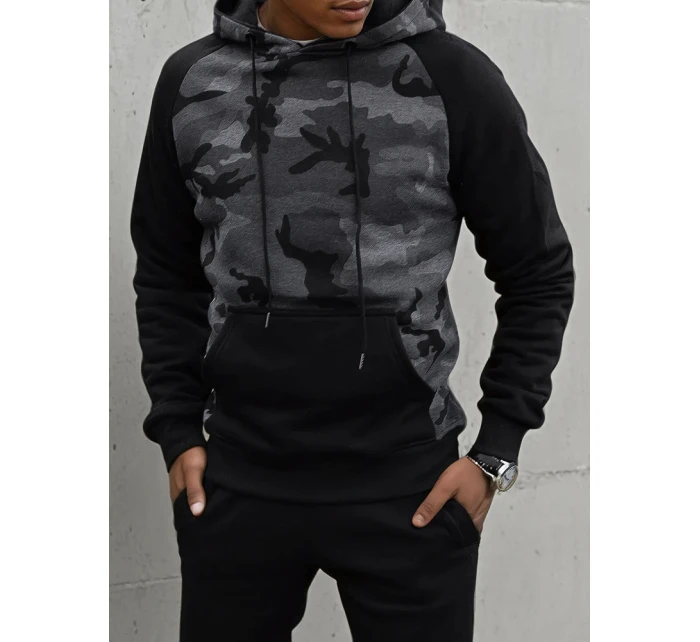 Pánska tmavosivá mikina FashionStreet BX5486