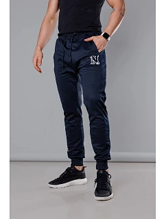 Pánske tepláky s potlačou Dark Blue (8K178-25)