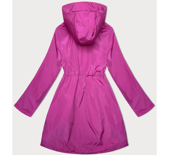 Ružová dámska bunda s kapucňou Miss TiTi (2832)