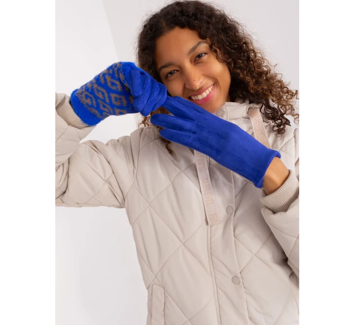 Rękawiczki AT RK model 19381451 kobaltowy - FPrice Rękawiczki AT RK model 19381451 kobaltowy - FPrice