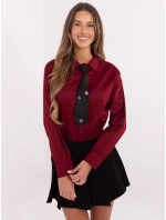 Košile DHJ KS model 20731266 bordó - FPrice Košile DHJ KS model 20731266 bordó - FPrice