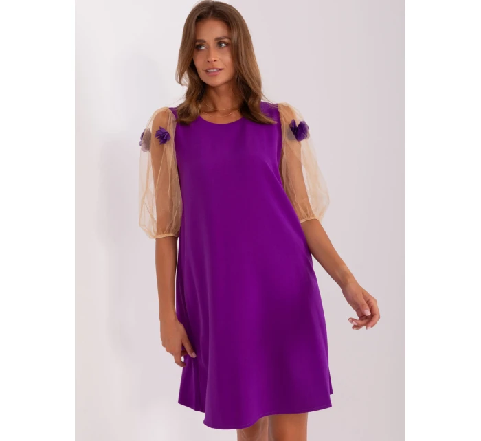 LK SK 506733 šaty.85 fialová