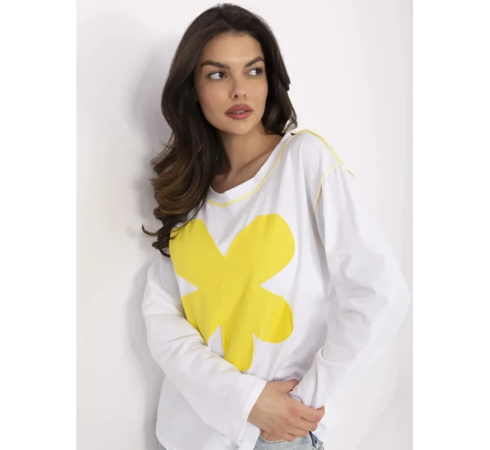 Blúzka MI BZ M6169.03 bielo žltá
