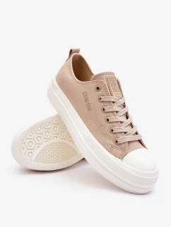 Nízke šnurovacie tenisky Big Star LL274969 Beige