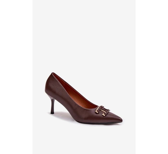 Lodičky s ihlovým podpätkom model 225606 Krok vo veľkom štýle Lodičky s ihlovým podpätkom model 225606 Krok vo veľkom štýle