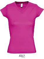 SOL'S Moon Dámské tričko s výstřihem do V model 22535331 fuchsia SOL'S Moon Dámské tričko s výstřihem do V model 22535331 fuchsia