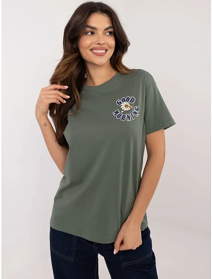 Bluzka model 20613999 khaki - FPrice Bluzka model 20613999 khaki - FPrice
