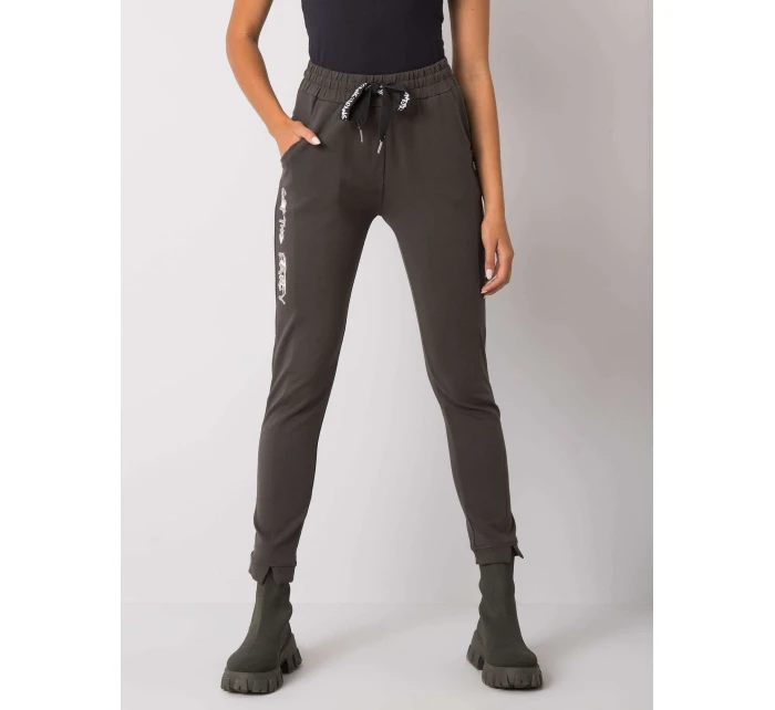 Tepláky RV DR 7071.20 tmavá khaki