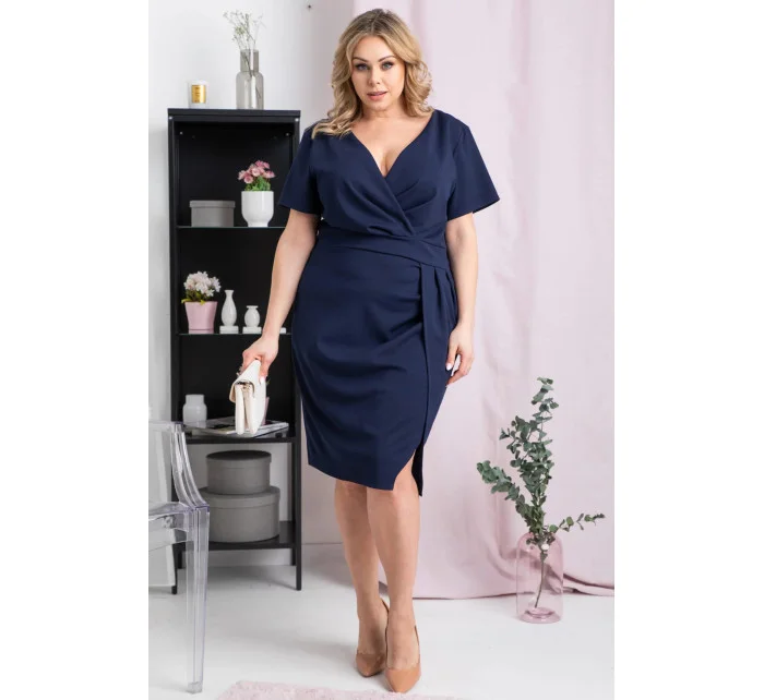 Dámské šaty model 18587035 modré - Karko Dámské šaty model 18587035 modré - Karko