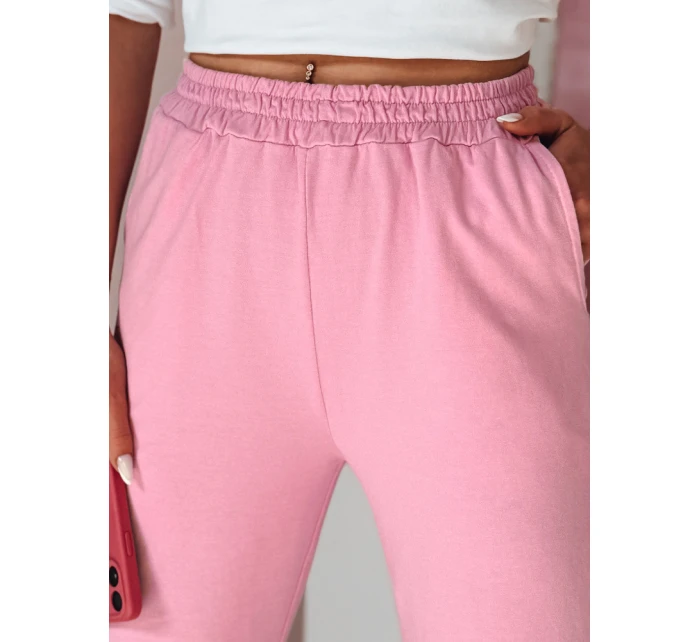 Dámské tepláky se širokými nohavicemi růžová Dstreet model 21988793 - FashionStreet