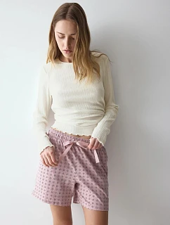 Dámske pyžamové šortky Mix & Match Shorts 01 Red, ružové – TRIUMPH