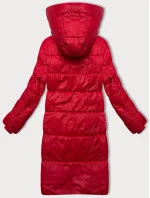 Červená dámská zimní bunda s kapucí model 21248584 - Glakate