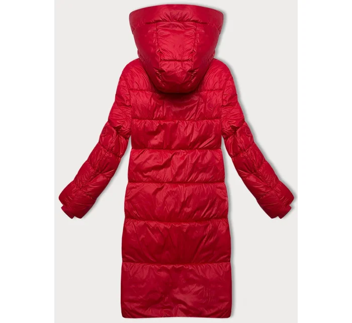 Červená dámská zimní bunda s kapucí model 21248584 - Glakate