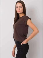 tshirt z  Feel Good ciemny brązowy model 21781317 - Factory Price