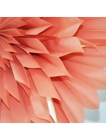 DEKORATÍVNA ZÁVESNÁ PAPIEROVÁ HVIEZDA 3D 50CM RUŽOVÁ