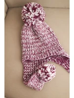 Dámská čepice ušanka Emma K343 fialová