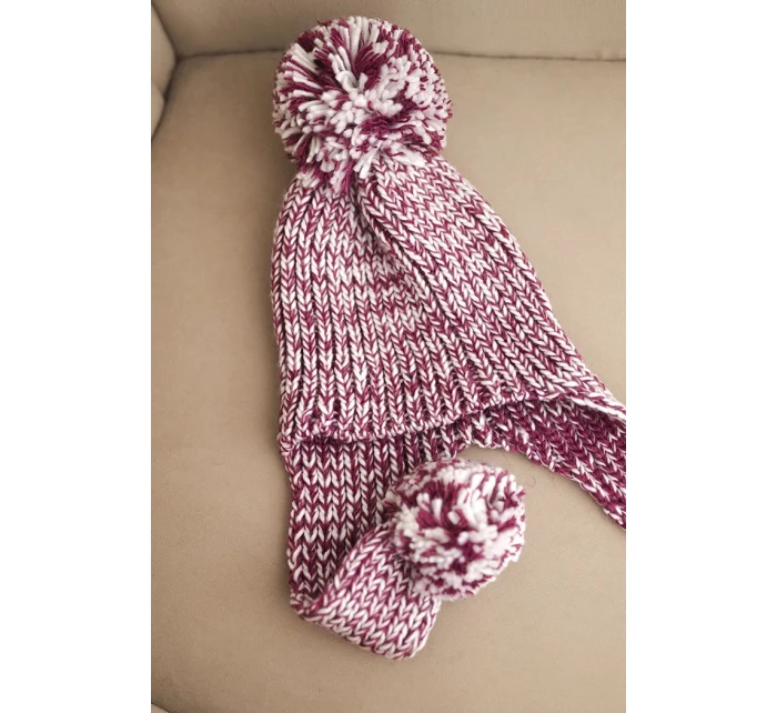 Dámská čepice ušanka Emma K343 fialová