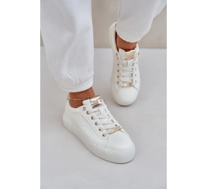 Dámské tenisky Big Star model 21683863 Bílé - Big Star Shoes Dámské tenisky Big Star model 21683863 Bílé - Big Star Shoes