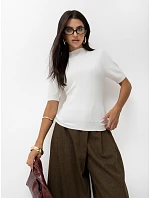 Sweter PM SW model 22334151 ecru - FPrice Sweter PM SW model 22334151 ecru - FPrice