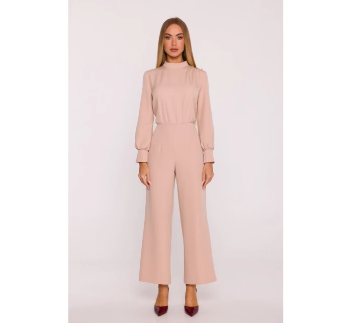 M879 Kombinéza so stojacím golierom - béžová