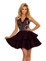 Dámske šaty krajkové 200-3-XL - Čierne