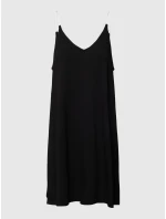 Dámska krátka nočná košeľa s ramienkami YI2222635 001 čierna - DKNY