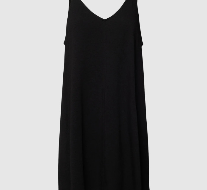 Dámska krátka nočná košeľa s ramienkami YI2222635 001 čierna - DKNY