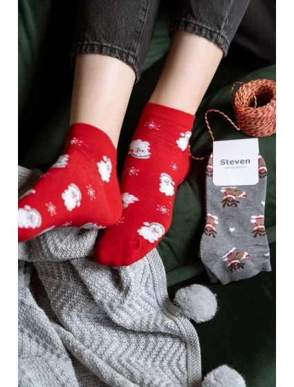 Dámské vánoční ponožky model 21327630 3540 - Steven