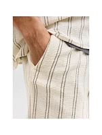 Jack&Jones pánske pruhované šortky JPSTJAIDEN COBA STRIPE JOG SHORTS REG SN 12274413 Antique White Stripes