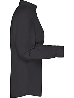 JN 641 Popelínová business halenka s dlouhým rukávem model 22487442 black - Daiber JN 641 Popelínová business halenka s dlouhým rukávem model 22487442 black - Daiber