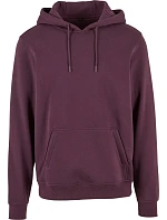 BY 011 Mikina s kapucí z těžké bavlny model 22435590 plum purple - Build your Brand BY 011 Mikina s kapucí z těžké bavlny model 22435590 plum purple - Build your Brand