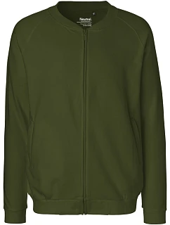 Neutral O 73501 Unisex mikina z bio bavlny 77.7301 military