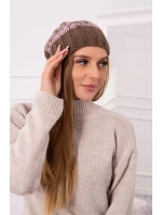 Čepice Paris fleece růžová model 18750749 - K-Fashion Čepice Paris fleece růžová model 18750749 - K-Fashion