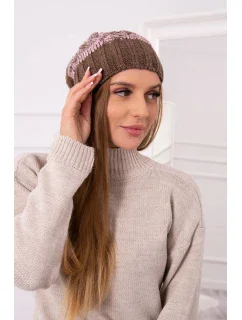 Čepice Paris fleece růžová model 18750749 - K-Fashion