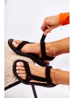 Dámské semišové sportovní sandály Černá model 21588075 - Boto