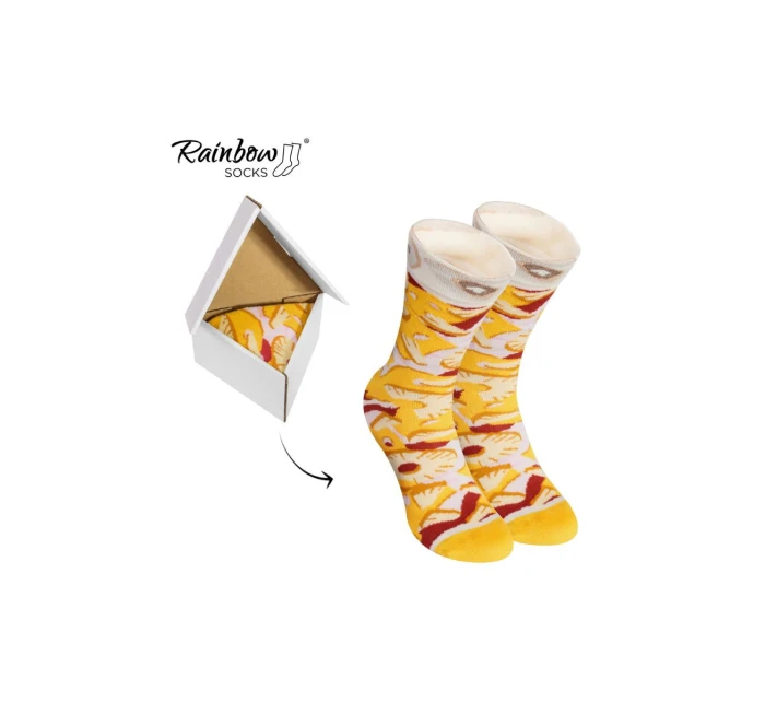 Duhové ponožky 1 pár  ponožek na model 21606673 - ZOOKSY/RAINBOW SOCKS