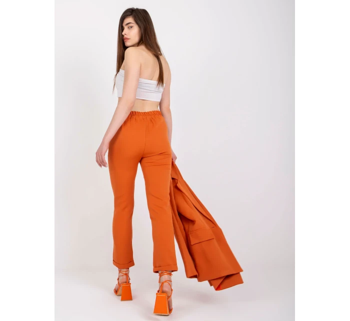 DHJ nohavice SP 13926.02 tmavo oranžová