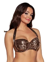 Dámska plavková podprsenka SK-166 Copper shine pattern - AVA