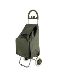 NÁKUPNÝ VOZÍK NA KOLIESKACH S RÁMOM 40L ZELENÝ